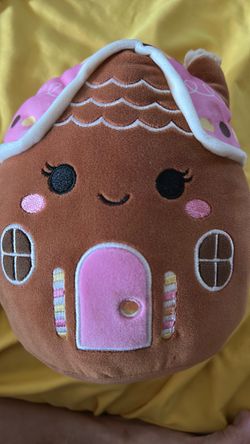 Squishmallow Gingerbread House Plush