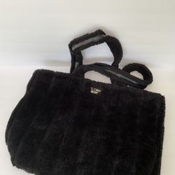 Victoria’s Secret Plush Tote Bag - Pink - Used - Soft Fuzzy Style