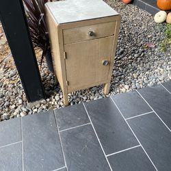 Free old bedside table metal 