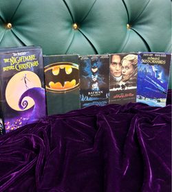 Tim Burton vhs collection