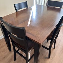 FREE! Cherry Wood/Black Dinning Room Table 