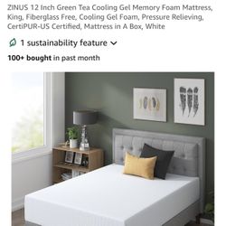 Zinus 12 Inch Gel Infused Green Tea Mattress