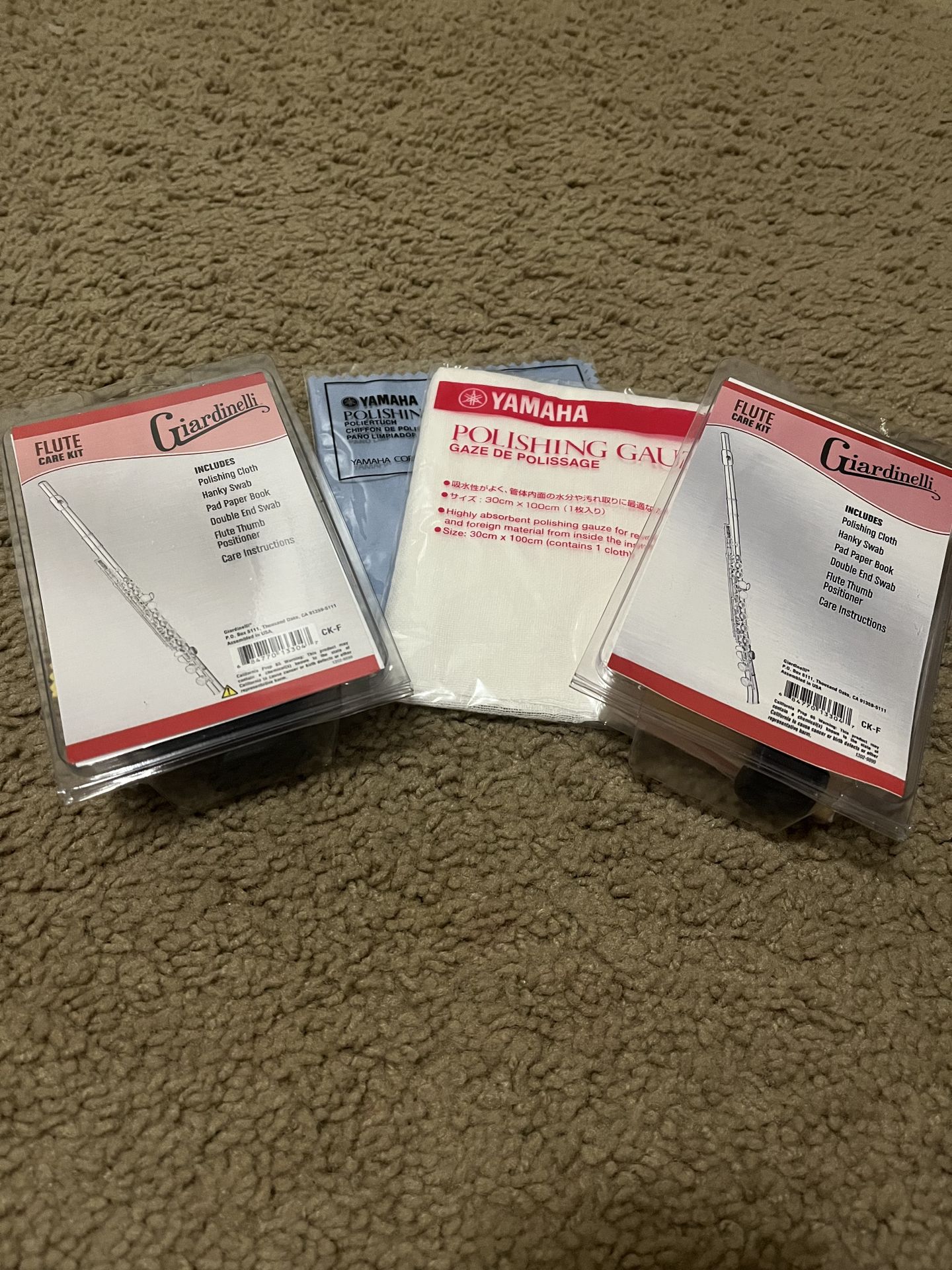 Flute Care Kit Supplies