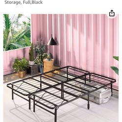 Zinus bed frame. Queen size. Easy assemble. Save space to store. 