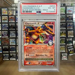 2009 Pokémon D & P Charizard G LV .X Black Star Promo -HOLO (PSA 6)
