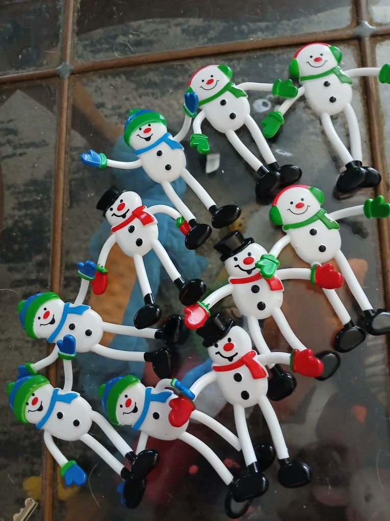 Bendable Snowmen Lot