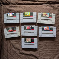 Super Nintendo games lot SNES $13 each or $70 for all