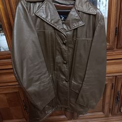 1970s Men's Brown Leather Jacket 
