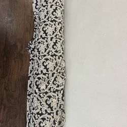 floral black and white fabric!