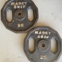 Curl Bar 25 Pounds Plates 
