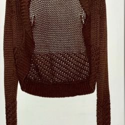 Hollister & Co. Knit Brown Sweater Cardigan