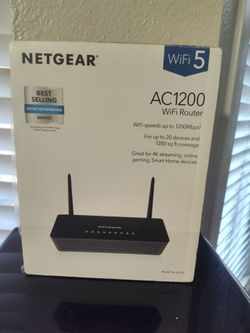 ​Netgear WiFi Router  (AC1200) - $20