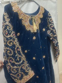 Velvet Gota Work Dress Ready To Wear