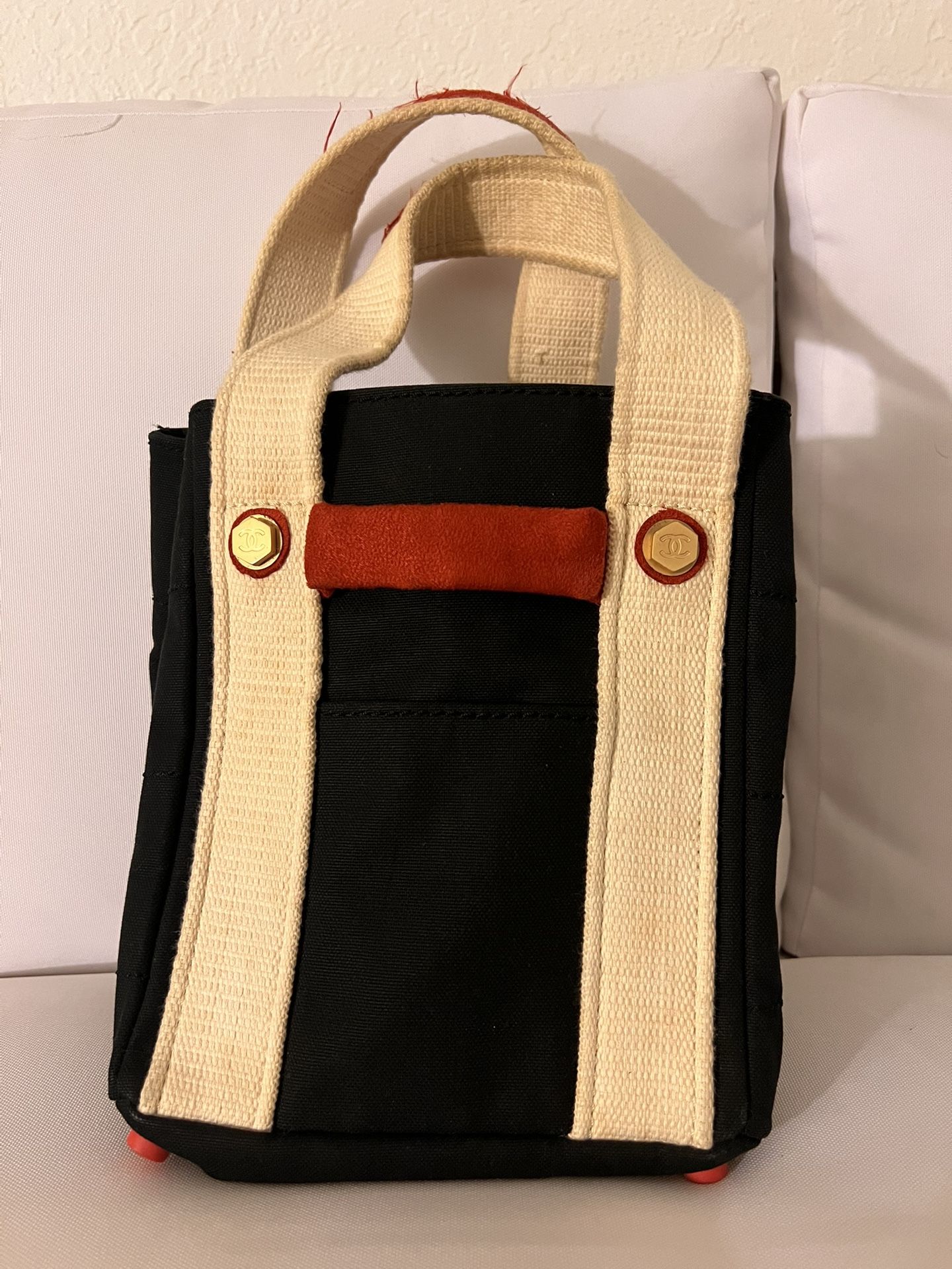 vintage authentic chanel tote