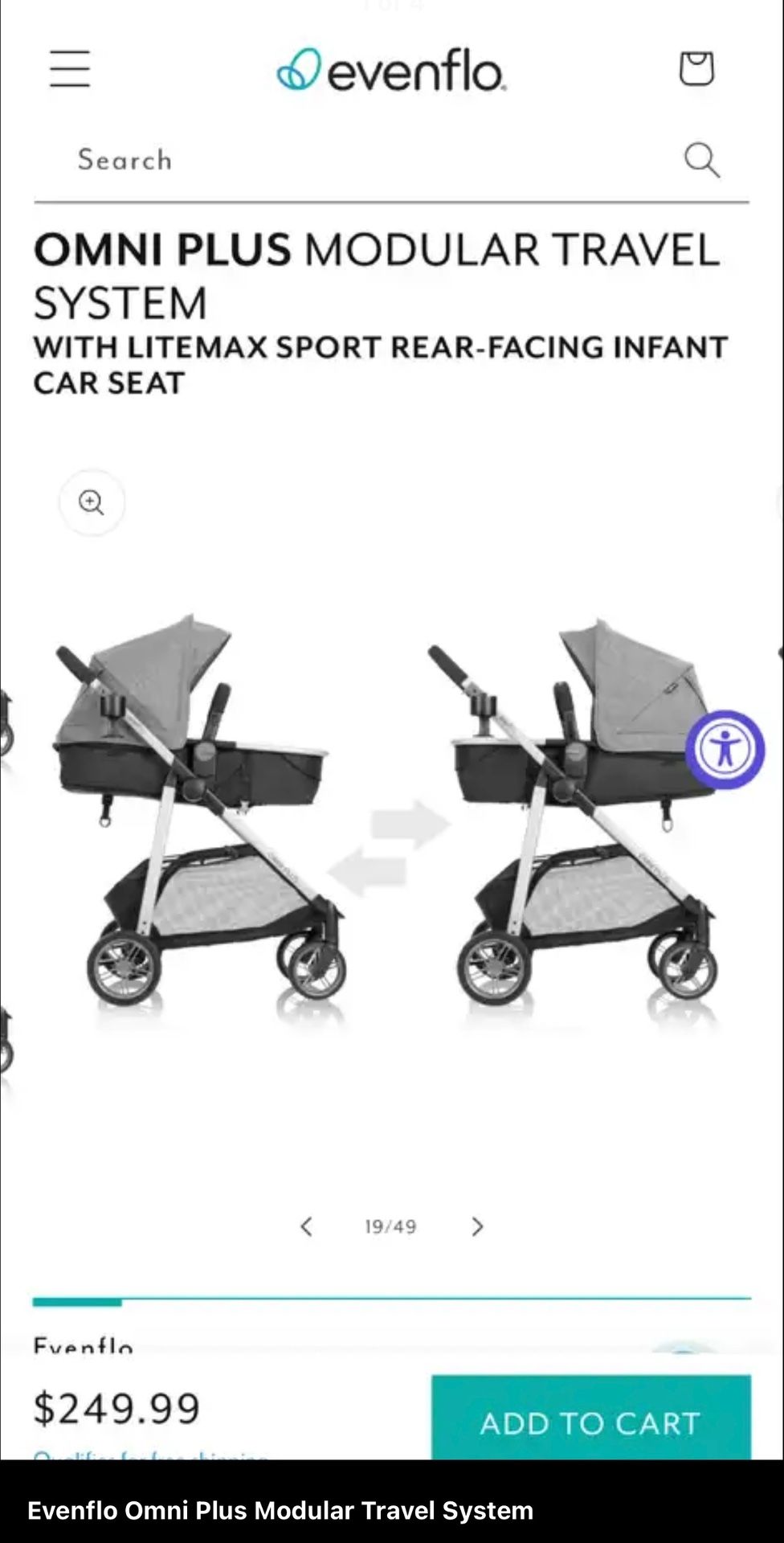 EVENFLOW OMNI PLUS MODULAR TRAVEL SYSTEM