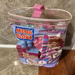 Mega Bloks Building Imagination Bag (80 pcs) – Pink Edition 
