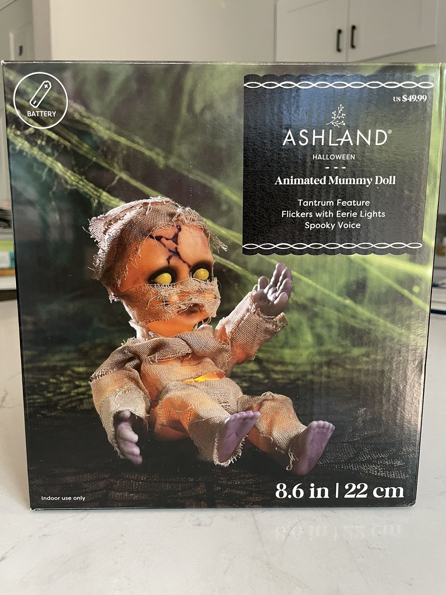 Halloween Animated Mummy Doll