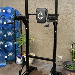 Power Tower Pull Up Bar Station, 450LBS Stable Pull Up Dip Station for Home Gym Strength Training Equipment