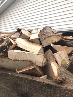 Oak thick chunky Slabwood $30 6 foot bobcat scoop