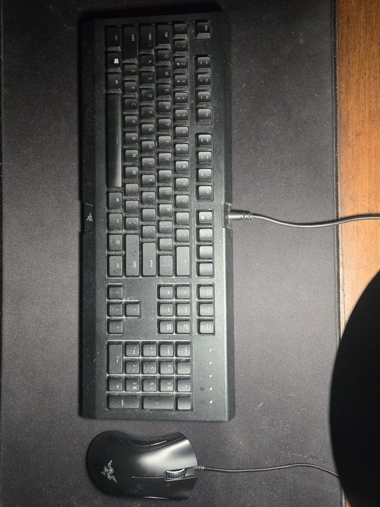 RAZER gaming mouse and keyboard