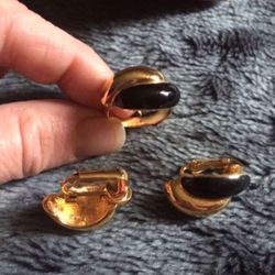 Vintage Avon Clip-On Earrings and Ring Set