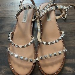 Steve Madden Gem Bling Studded Sandals Fits 7 1/2 & 8