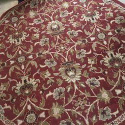 Round Vintage 6.5 Ft Rug