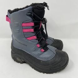 Columbia Girls Snow Boots Size 1M Gray