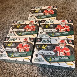 5x Panini prizm mega boxes (Riverside And Montopolis 