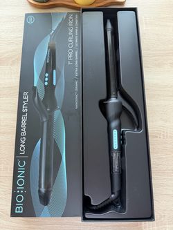 Bio Ionic Long Barrel Styler 1” Pro Curling Iron – NanoIonic Ceramic