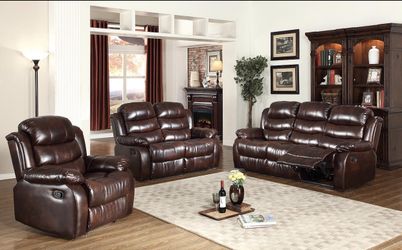 Sofá Loveseat and Recliner