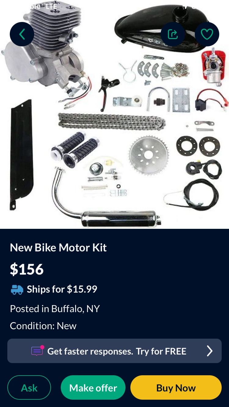 80cc Bike Kit On A Bike Same As Picture