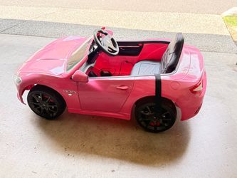 Maserati Kids Electric Ride-On Car Pink