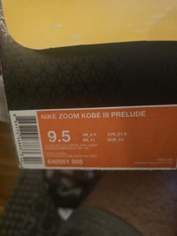 Excellent Kobe 3 Misrey Size 91/2 