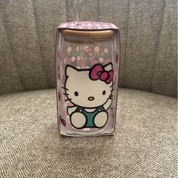 Hello Kitty Glass Tumbler 