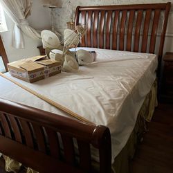 Bedroom Set With Bed Frame, 2 Nightstand With Drawers, Dresser