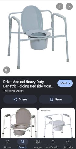 Portable toilet commode