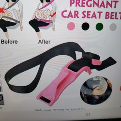 Seat belt Adjuster for Expentant mother and Unborn Babies prevent and avoid compression of abdomen, Protection on Maternity and Passengers, white and 