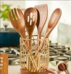 SET DE 4 UTENSILIOS  Y ORGANIZADOR