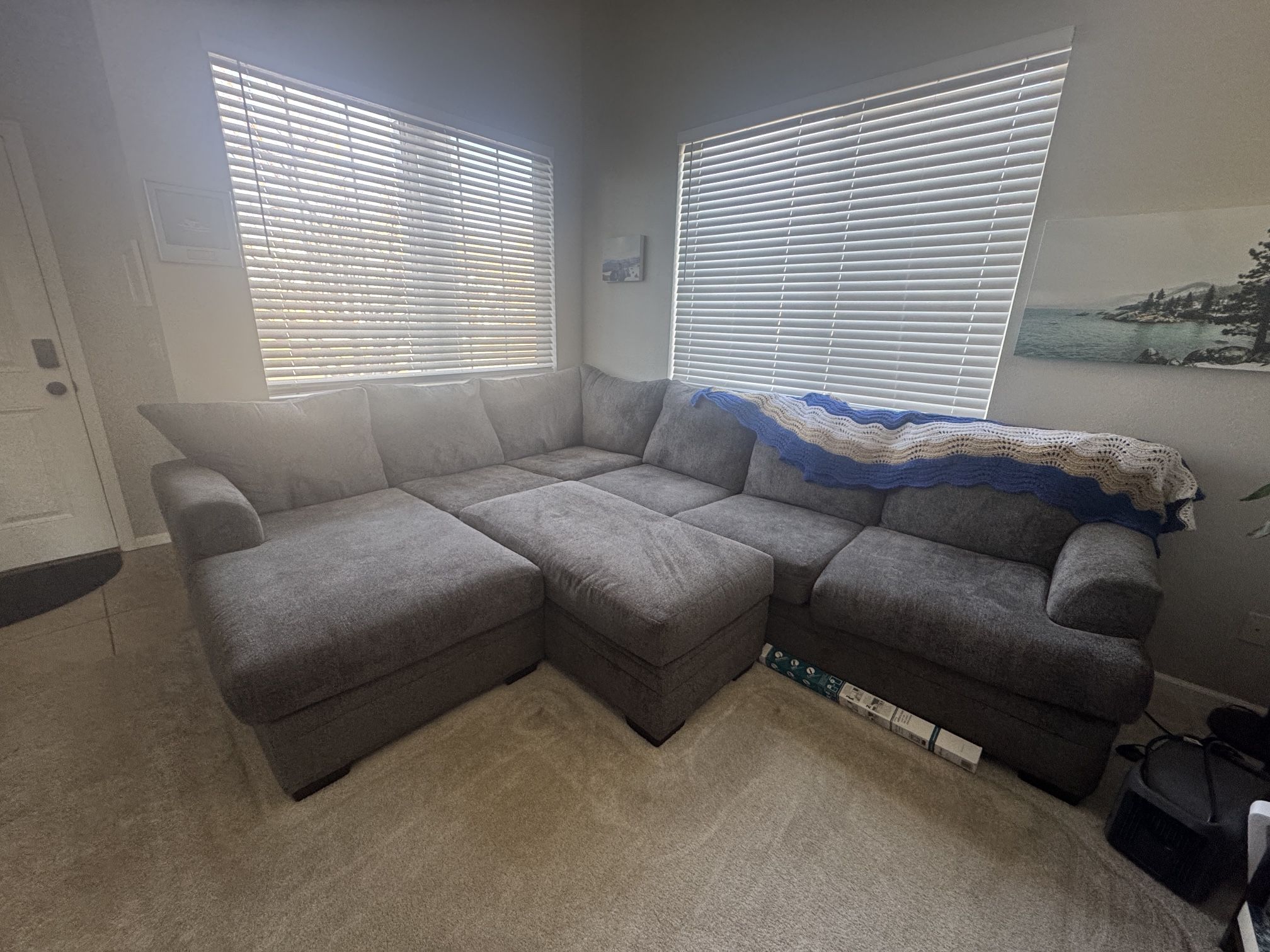 Sectional Couch & Ottoman