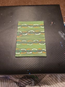 Abstract Green And Orange Art 