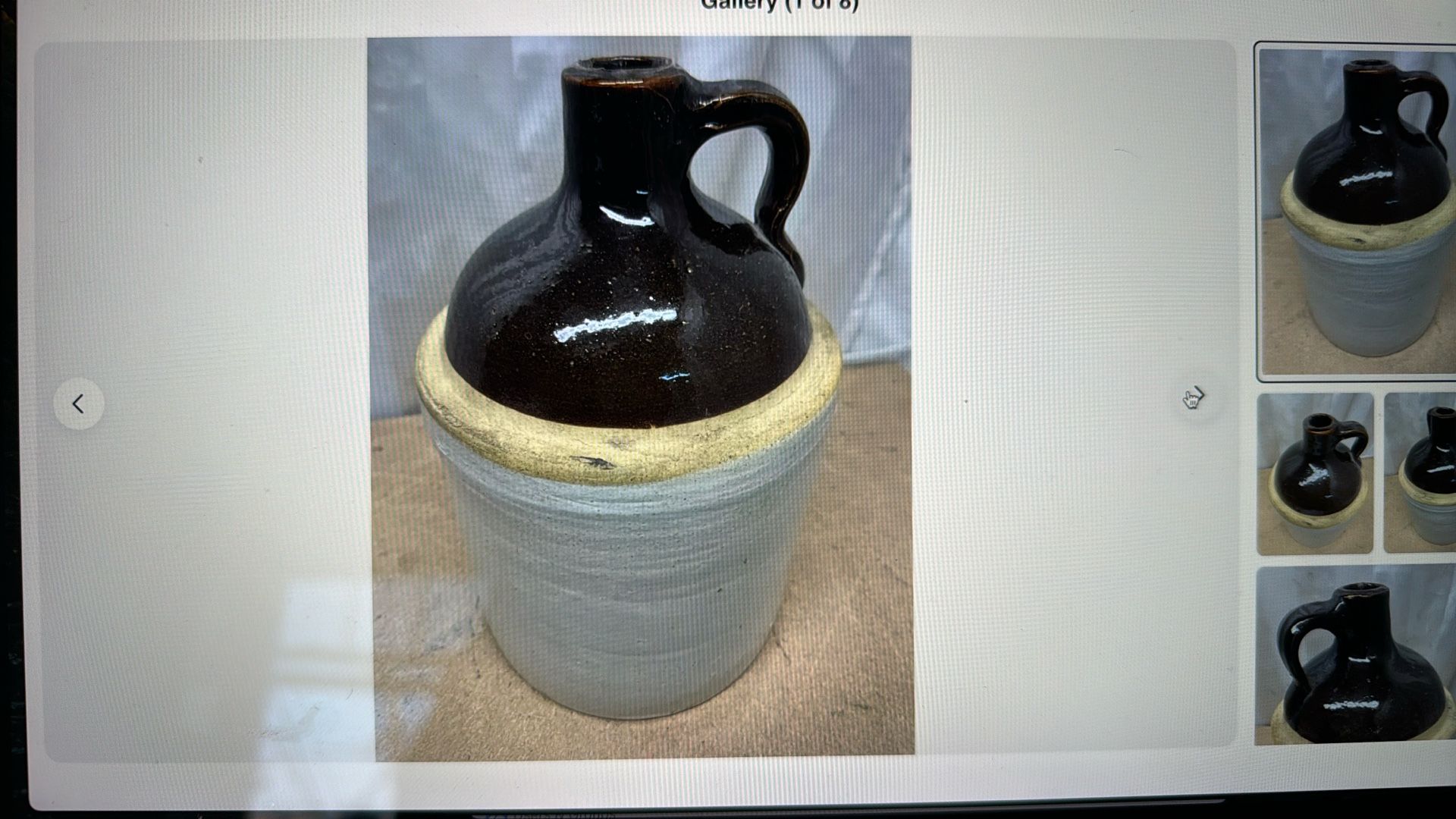 Antique Stoneware Pottery Jug Bottle
