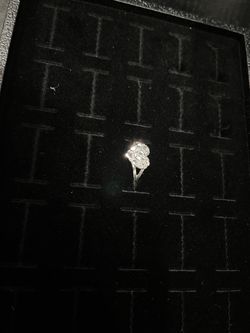 925 sterling silver heart shaped nugget ring