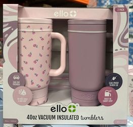 Ello 2 In 1 Vacuum Insulated Tumblers 40 oz , 2 Pack  $19.99