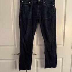 Men’s J. Crew Dark Indigo Denim Jeans size 36x32