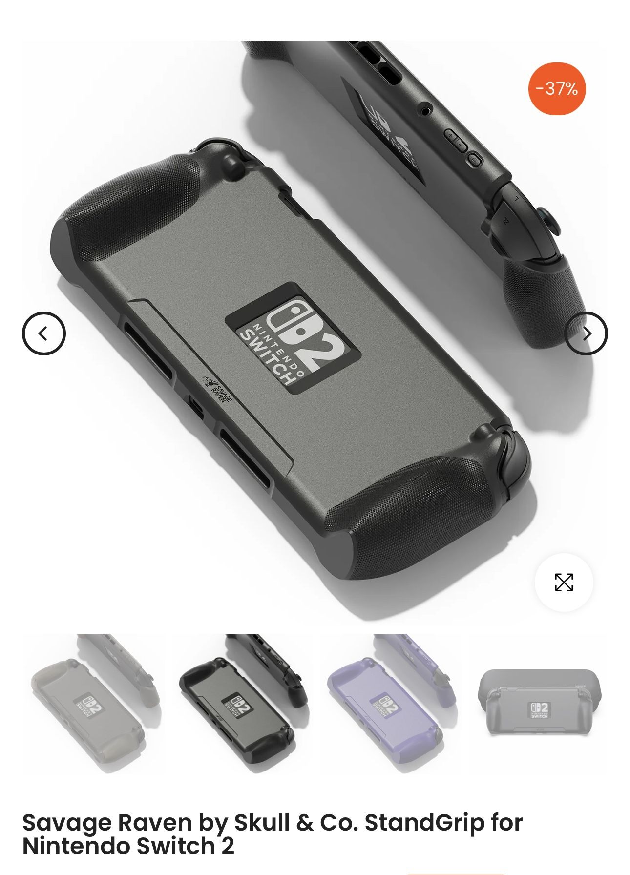Savage Raven Switch 2 Standing Grip Case & Cover
