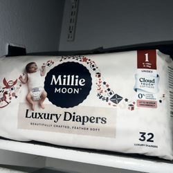 Mille Moon Size 1 (32 Count) Diapers Unopened