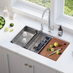 ***NEW 30'' Undermount / Drop-in Single Bowl Stainless Steel Kitchen Sink