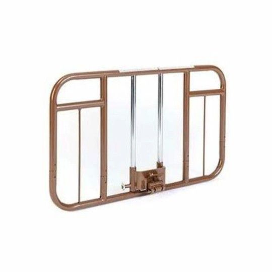 Invacare Clamp-On Half-Length Rails for Homecare Beds, 1 Pair of bed rails