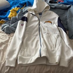 San Diego Chargers Reebok Zip Up Hoodie 